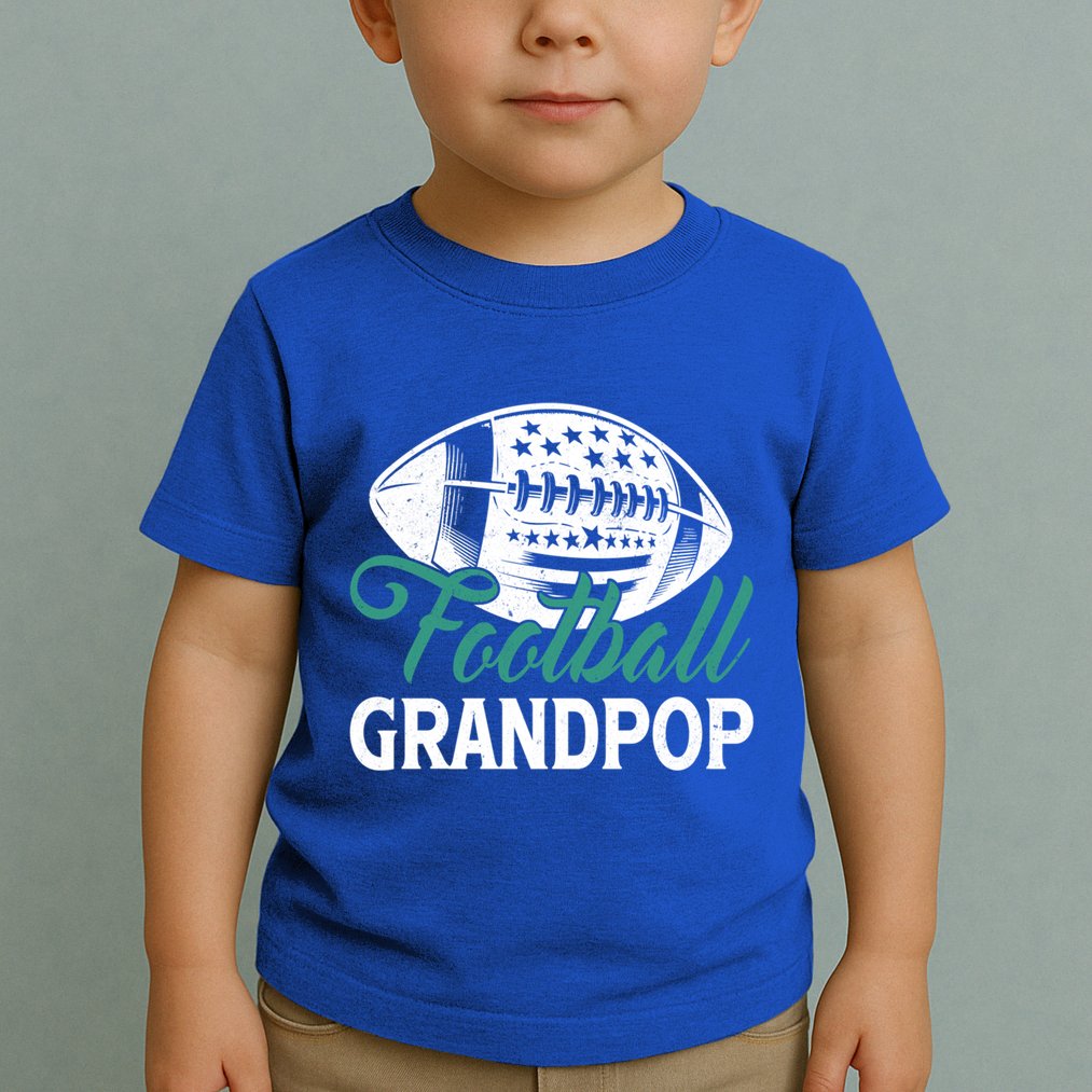 American Football Grandpop Happy FatherS Day Dad Grandpa Cool Gift Toddler T-Shirt