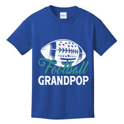 American Football Grandpop Happy FatherS Day Dad Grandpa Cool Gift Kids T-Shirt