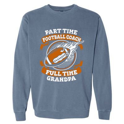 American Football Grandfather Footballer - Football Grandpa Garment-Dyed Sweatshirt