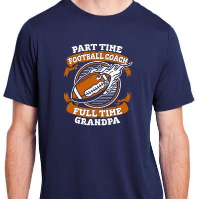 American Football Grandfather Footballer - Football Grandpa Adult ChromaSoft Performance T-Shirt