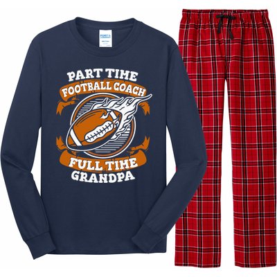 American Football Grandfather Footballer - Football Grandpa Long Sleeve Pajama Set