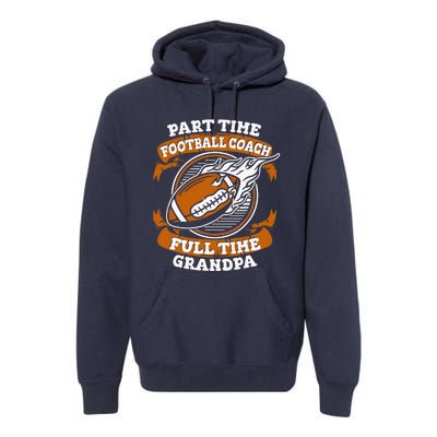 American Football Grandfather Footballer - Football Grandpa Premium Hoodie