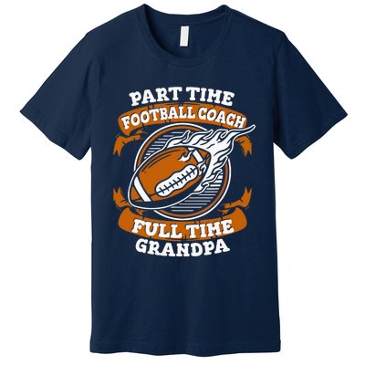 American Football Grandfather Footballer - Football Grandpa Premium T-Shirt