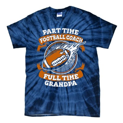 American Football Grandfather Footballer - Football Grandpa Tie-Dye T-Shirt