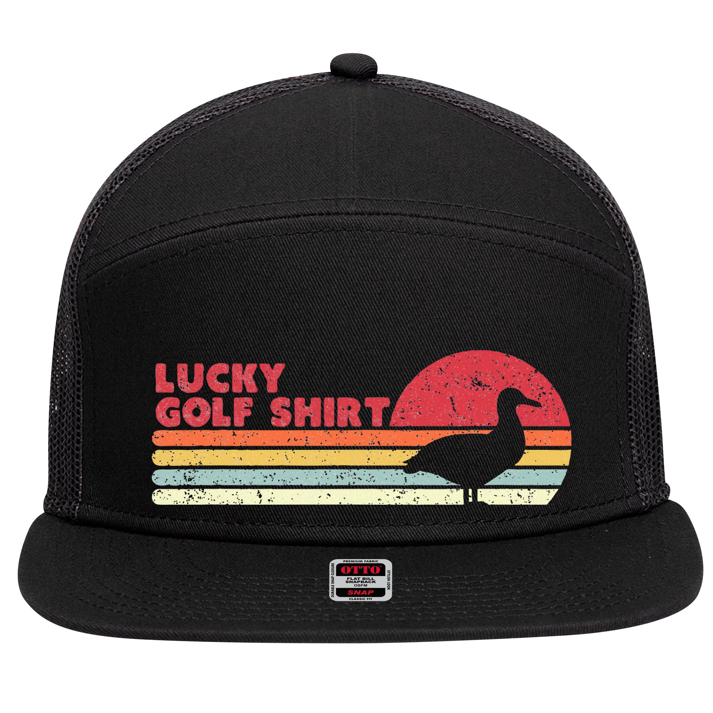 Albatross Funny Golf 7 Panel Mesh Trucker Snapback Hat