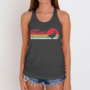 Albatross Funny Golf Women's Knotted Racerback Tank