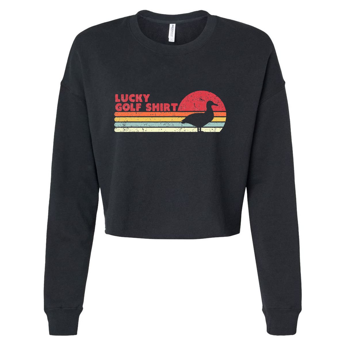 Albatross Funny Golf Cropped Pullover Crew