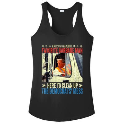 AmericaS Favorite Garbage Man Trump Rides In Garbage Truck Ladies PosiCharge Competitor Racerback Tank