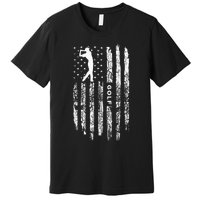 American Flag Golf Clothing - Golfer Vintage Golf Premium T-Shirt