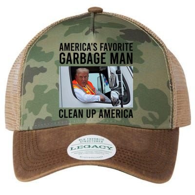 AmericaS Favorite Garbage Man Clean Up America Legacy Tie Dye Trucker Hat