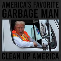 AmericaS Favorite Garbage Man Clean Up America Adult Drive Performance Visor