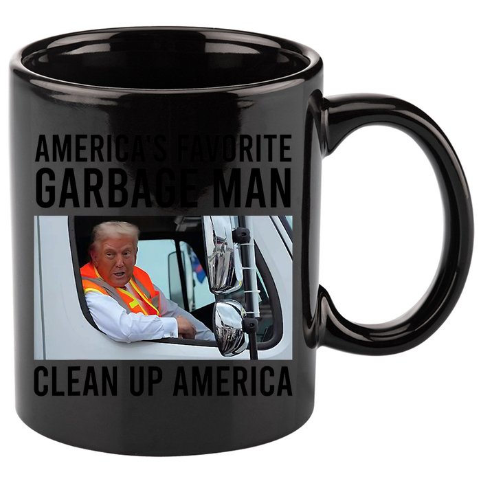 AmericaS Favorite Garbage Man Clean Up America 11oz C Handle Ceramic Mug