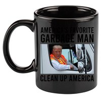 AmericaS Favorite Garbage Man Clean Up America 11oz C Handle Ceramic Mug