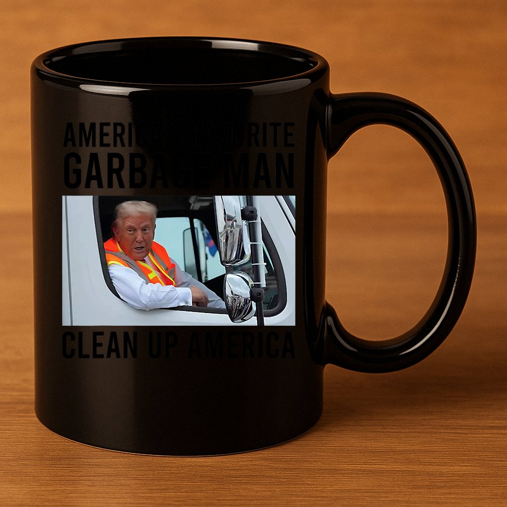 AmericaS Favorite Garbage Man Clean Up America 11oz C Handle Ceramic Mug