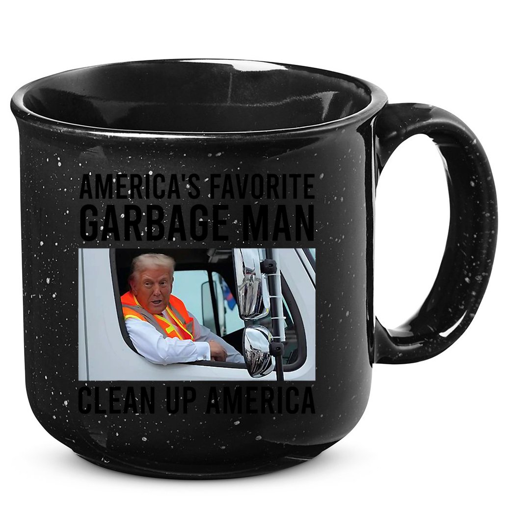 AmericaS Favorite Garbage Man Clean Up America 15oz Campfire Ceramic Mug