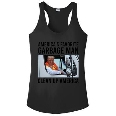 AmericaS Favorite Garbage Man Clean Up America Ladies PosiCharge Competitor Racerback Tank