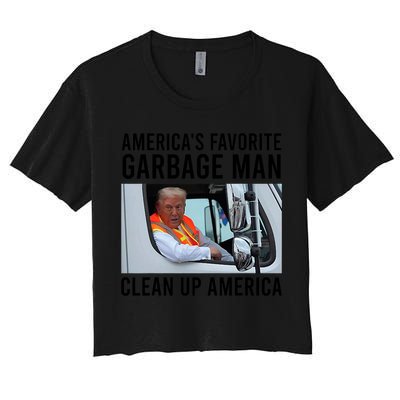 AmericaS Favorite Garbage Man Clean Up America Crop Top