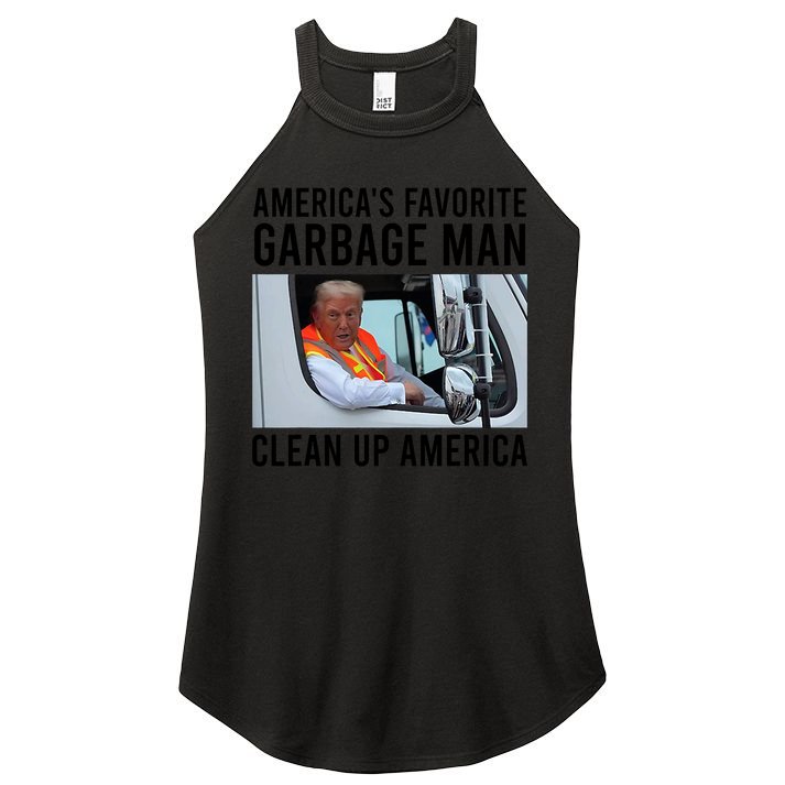 AmericaS Favorite Garbage Man Clean Up America Women's Perfect Tri Rocker Tank