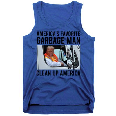 AmericaS Favorite Garbage Man Clean Up America Tank Top