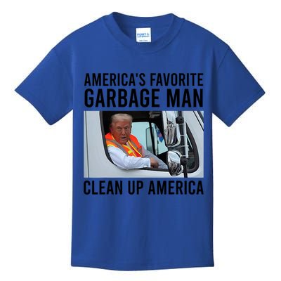AmericaS Favorite Garbage Man Clean Up America Kids T-Shirt