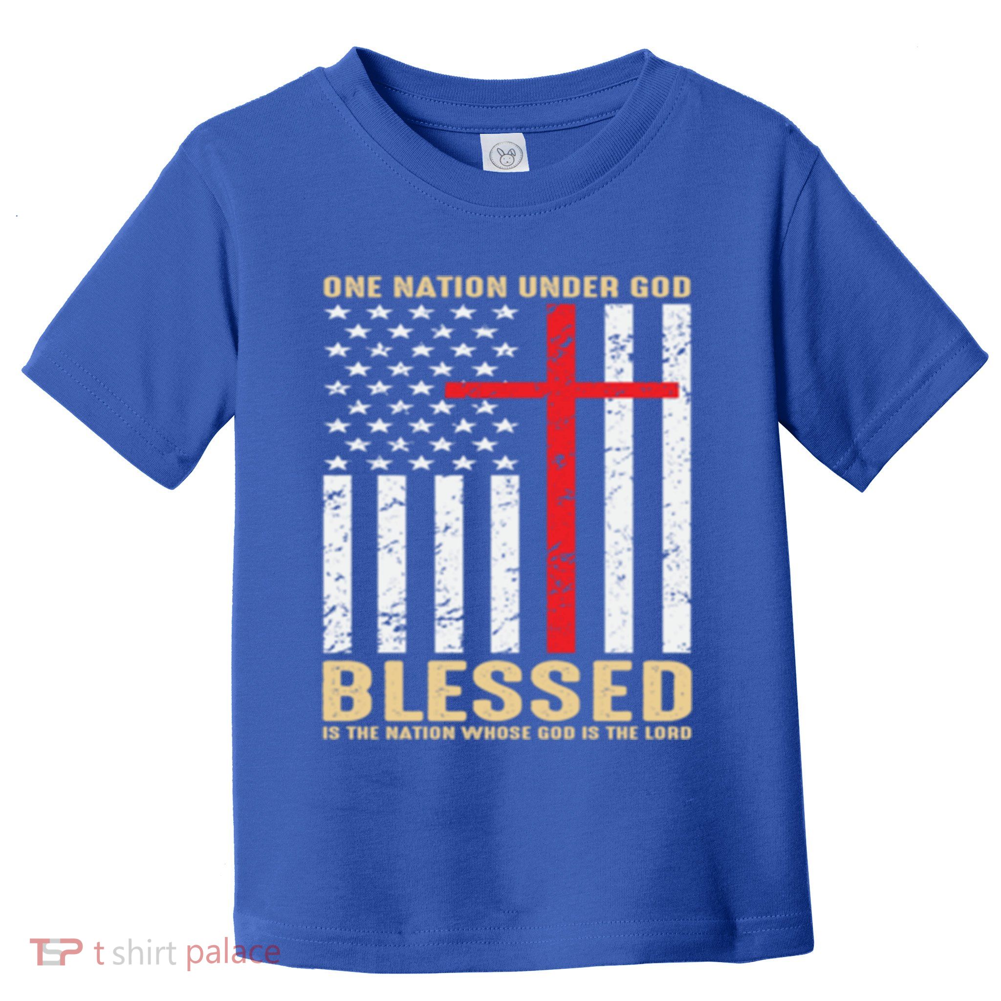 American Flag Gift One Nation Under God Great Gift Toddler T-Shirt