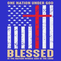 American Flag Gift One Nation Under God Great Gift Womens T-Shirt