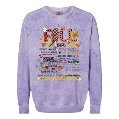 Autumn Fall Graphic Colorblast Crewneck Sweatshirt