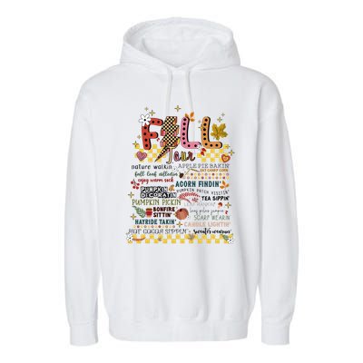 Autumn Fall Graphic Garment-Dyed Fleece Hoodie