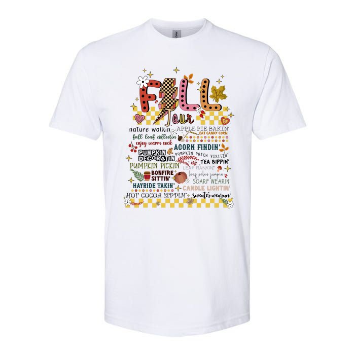 Autumn Fall Graphic Softstyle CVC T-Shirt