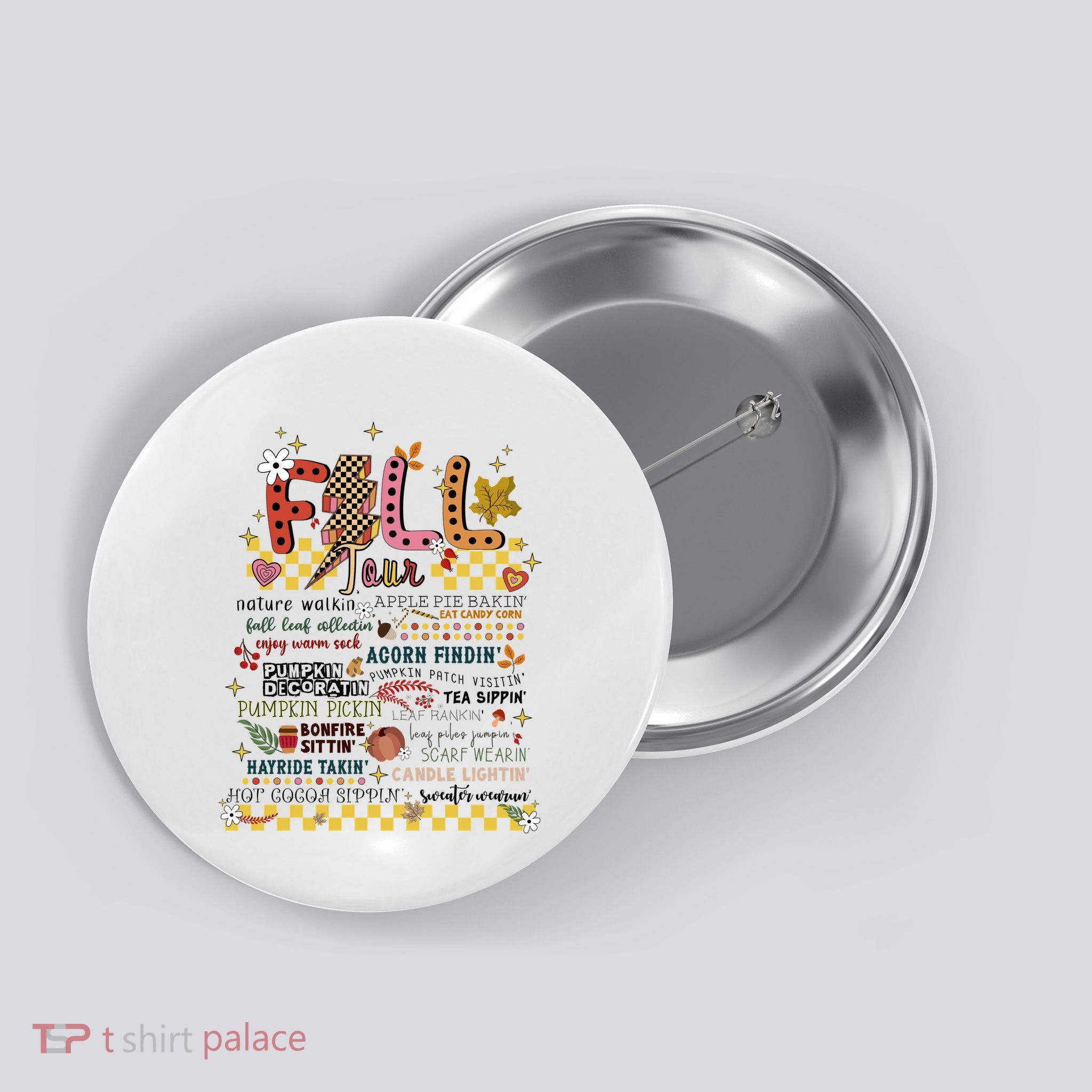 Autumn Fall Graphic Button