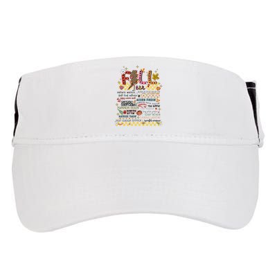 Autumn Fall Graphic Adult Drive Performance Visor