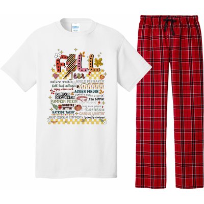 Autumn Fall Graphic Pajama Set