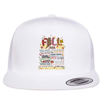 Autumn Fall Graphic Flatbill Hat