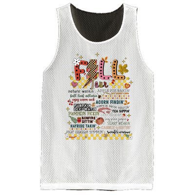 Autumn Fall Graphic Mesh Reversible Basketball Jersey Tank