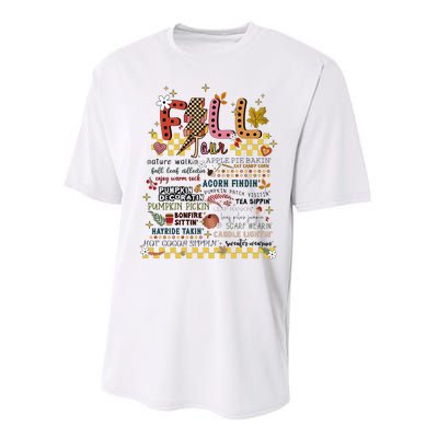 Autumn Fall Graphic Performance Sprint T-Shirt