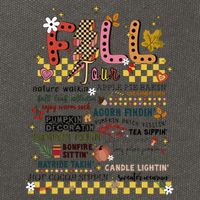 Autumn Fall Graphic Cotton Canvas Backpack