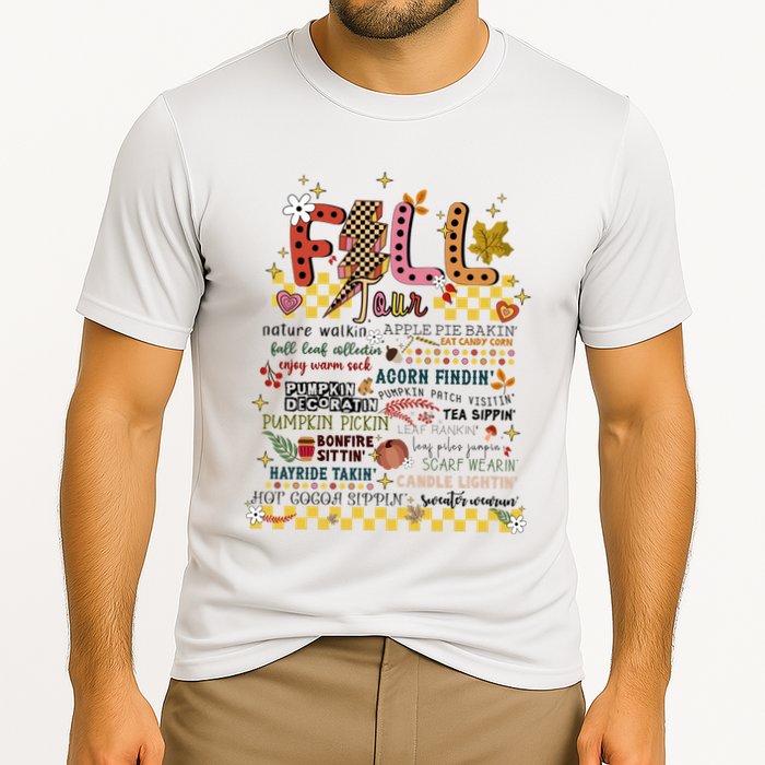 Autumn Fall Graphic Cooling Performance Crew T-Shirt