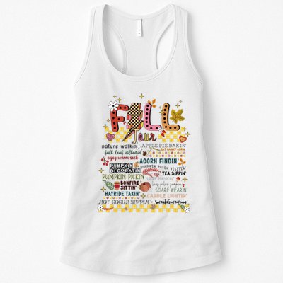 Autumn Fall Graphic Womens Tank Top