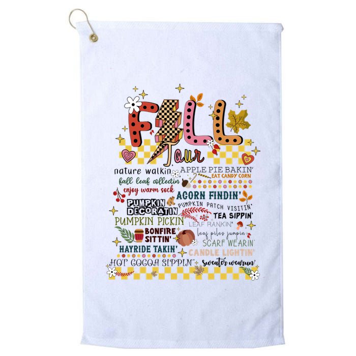 Autumn Fall Graphic Golf Towel