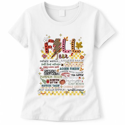 Autumn Fall Graphic Womens T-Shirt