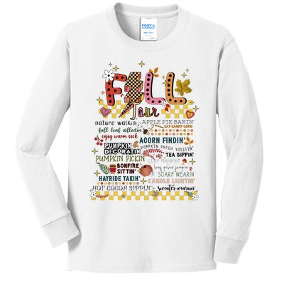 Autumn Fall Graphic Kids Long Sleeve Shirt