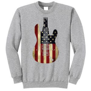 American Flag Guitar 4th Of July Patriotic Tee Great Gift Sweatshirt