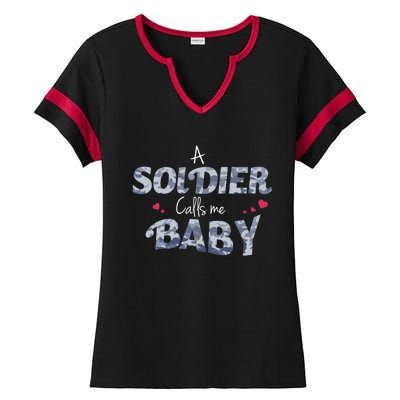 Army Friend Gift For Proud Army Wives And Friends Ladies Halftime Notch Neck Tee