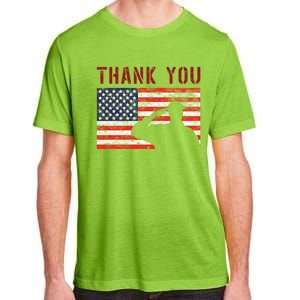 American Flag Great Gift Thank You Memorial Day Design Gift Adult ChromaSoft Performance T-Shirt