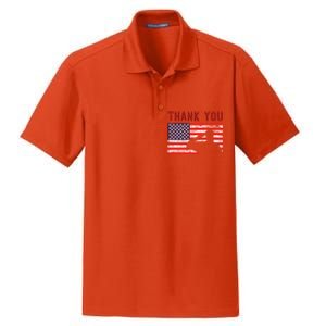 American Flag Great Gift Thank You Memorial Day Design Gift Dry Zone Grid Polo