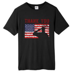 American Flag Great Gift Thank You Memorial Day Design Gift Tall Fusion ChromaSoft Performance T-Shirt