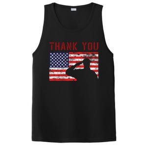 American Flag Great Gift Thank You Memorial Day Design Gift PosiCharge Competitor Tank