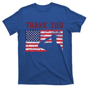 American Flag Great Gift Thank You Memorial Day Design Gift T-Shirt