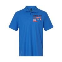 American Flag Great Gift Thank You Memorial Day Design Gift Softstyle Adult Sport Polo