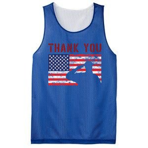 American Flag Great Gift Thank You Memorial Day Design Gift Mesh Reversible Basketball Jersey Tank